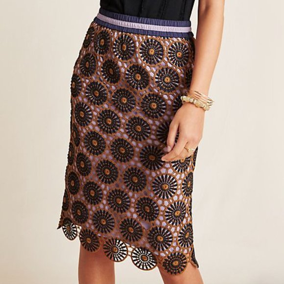 Anthropologie Dresses & Skirts - Anthropologie Loire Lace Pencil Skirt